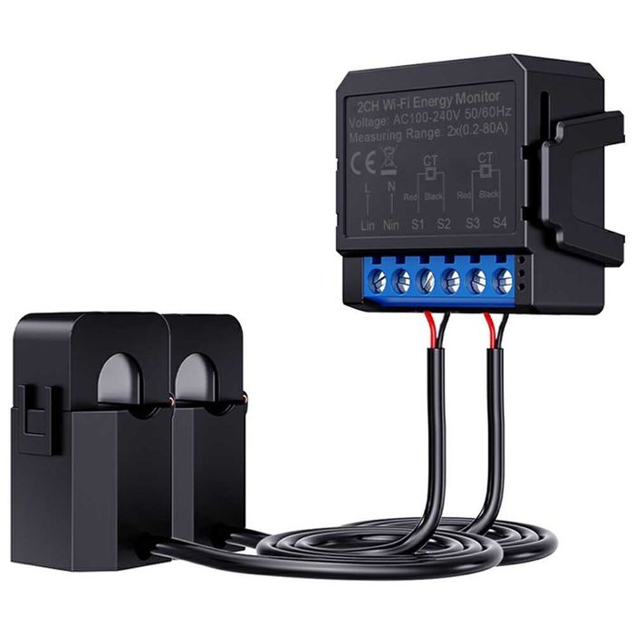 AVATTO WPM16 WiFi двуканален модул за енергиен мониторинг