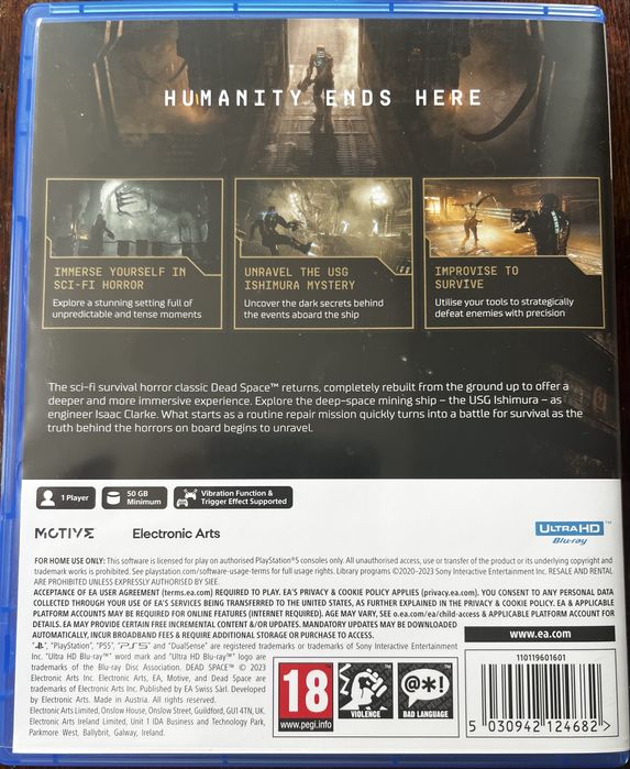 Dead space диск PS5