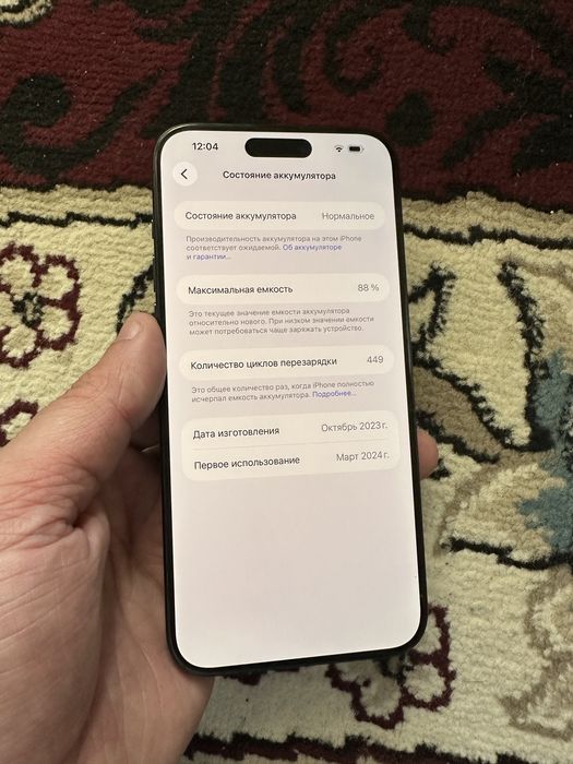 iPhone 15 Pro Max 256GB Bleck Titanium