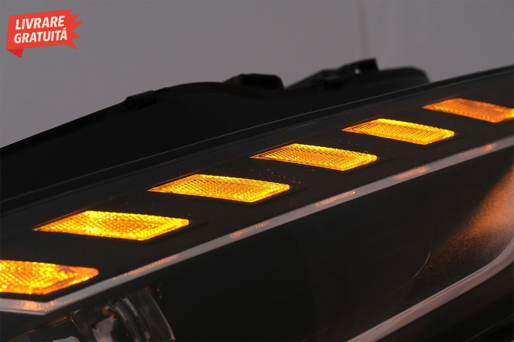 Faruri Full LED Audi A4 B8.5 Facelift  (2012-2015) Negru Semnal Dinami