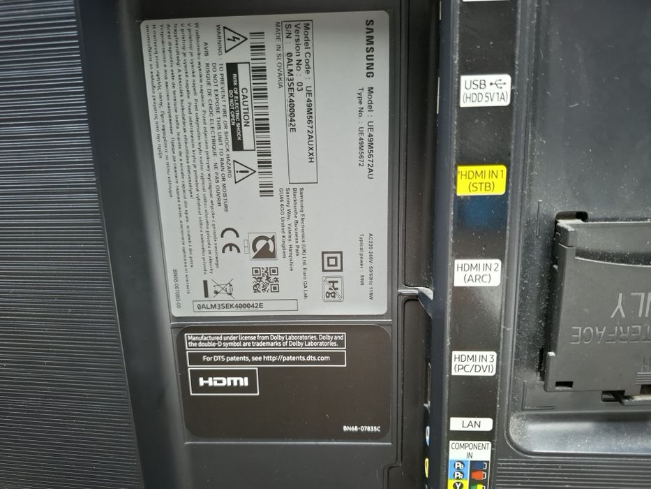 Tv samsung display spart
