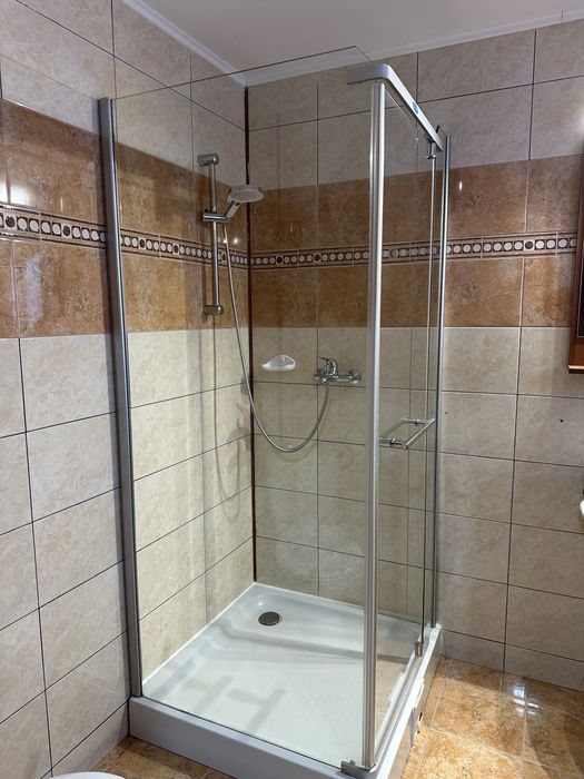 Vand sticla cabina de dus crom 90x90x193