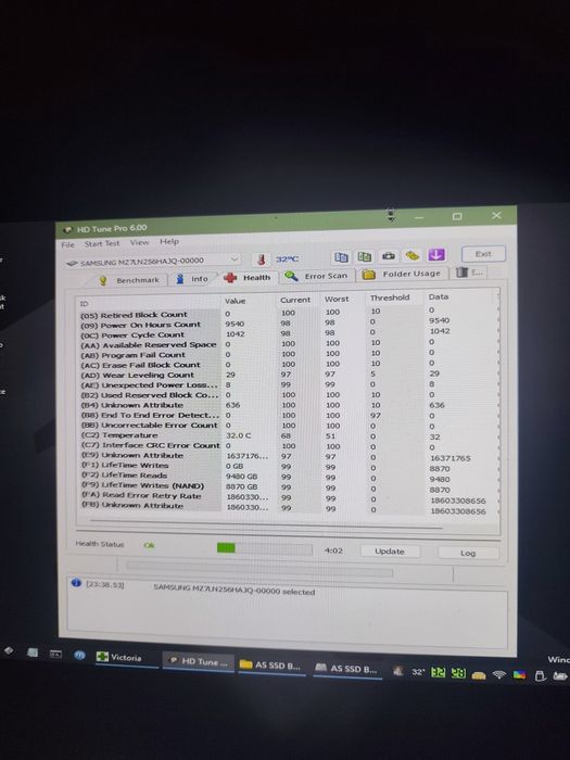 Ssd Samsung Pm871b 256gb 97%viata