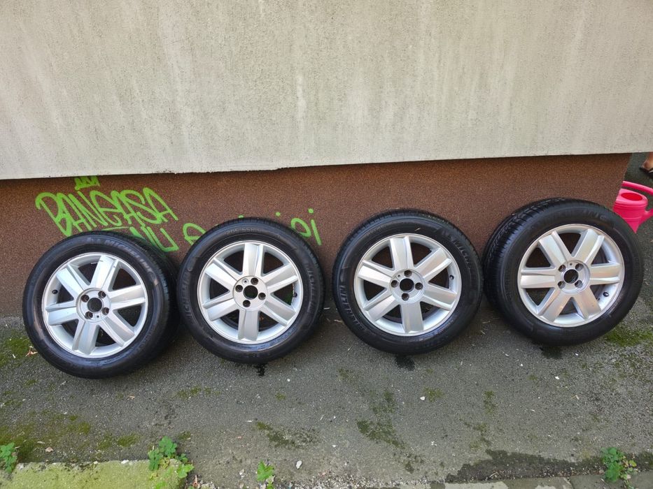 Set 4 jante aliaj + anvelope Michelin Energy Saver