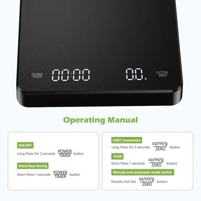 Cantar barista cu timer, 3 kg / 0.1 g, USB-C, pentru espresso si bucatarie