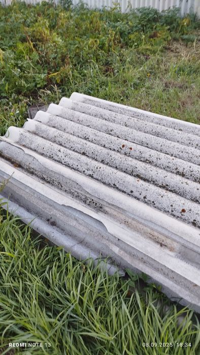 Продам шифер б.у от500до  5-6  волновые