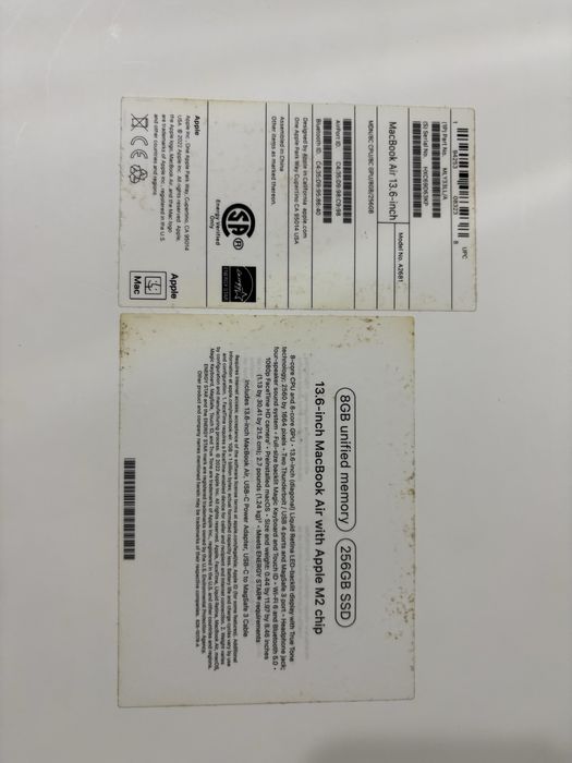 Коробочка Макбук MacBook Air 256гб