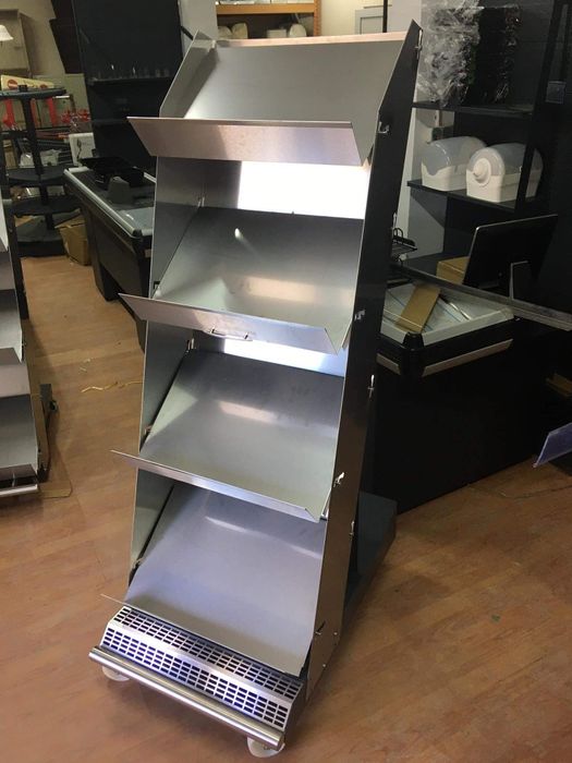 Стелаж - количка за плодове и зеленчуци за хладилна витрина