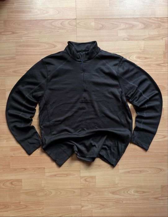 Pullover sweater 1/4 zip Spyder Performance fleece lining black