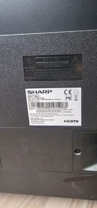 Televizor full HD Sharp LC-40BG4E,  stare foarte bună,  40 inch(102  cm)