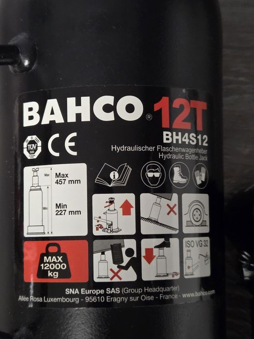Cric Auto Bahco 12 Tone PRODUS NOU PROFESIONAL Pentru Cunoscatori BAHC