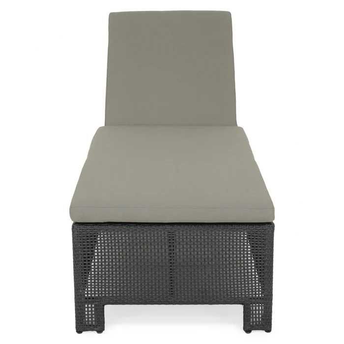 Pat de zi/Sezlong plaja/gradina/terasa Negru REDUCERI 70%