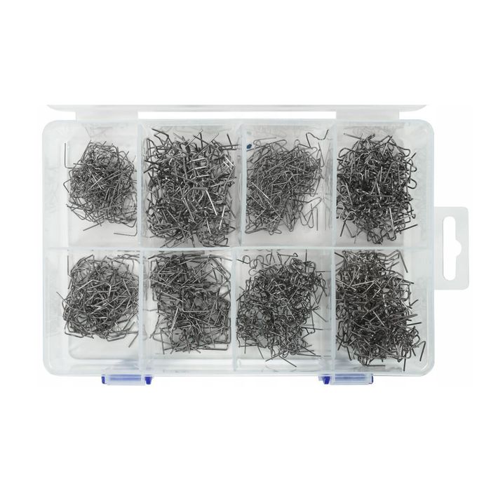 Set capse pentru sudura plastic, diametru 0.6 - 0.8 mm, 800 piese,