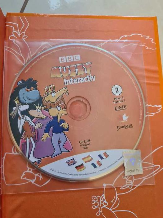 Set carti Muzzy invatare engleza franceza germana spaniola italiana 12 volume