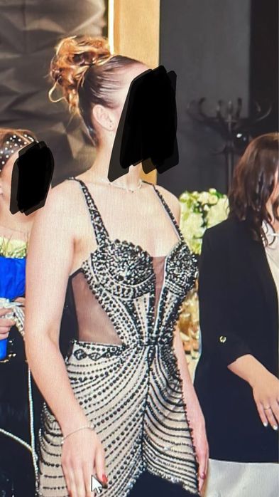 Елегантна бална рокля размер L, закупена от Италия, отлично състояние