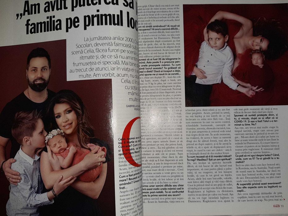 Revista Viva cu Stefan Banica si Lavinia Parva pe coperta