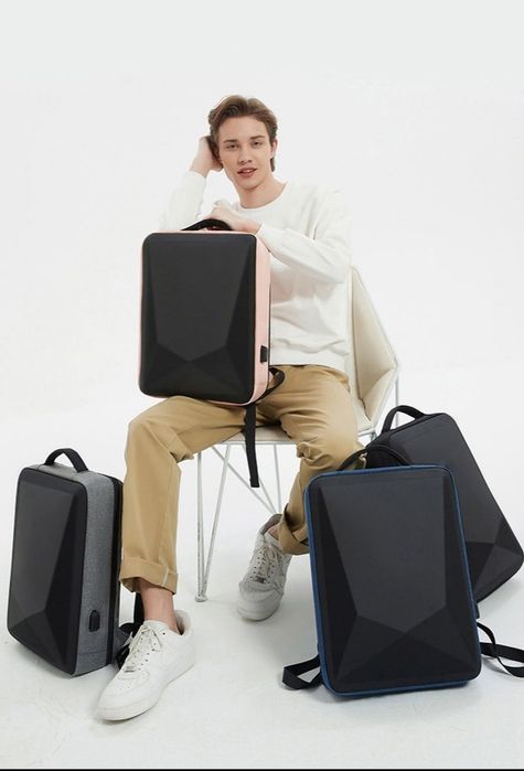 мужской рюкзак для ноутбука с твердым корпусом, водонепроницаемый 
ори