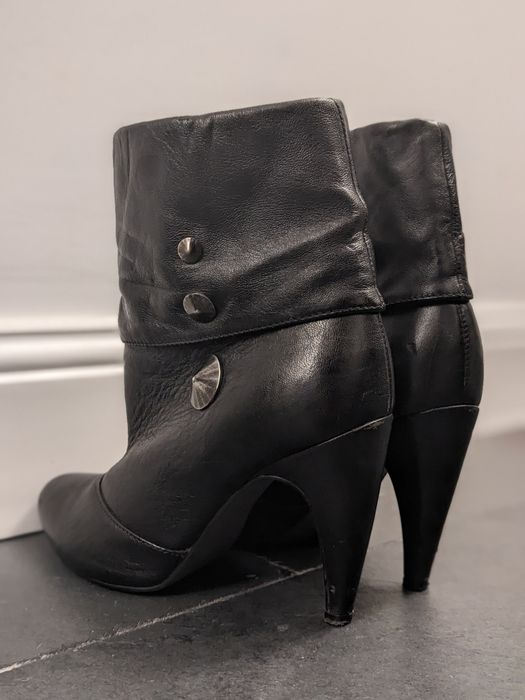 Ghete negre piele naturala măsura 36