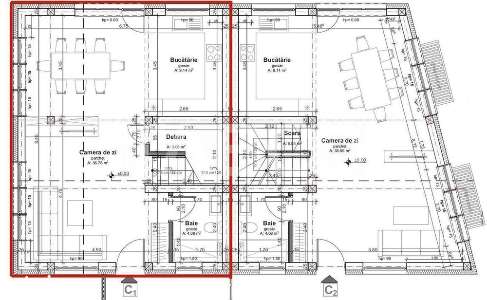 Duplex de vanzare Comision 0% cartierul Dambul Rotund
