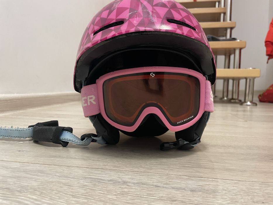 Vand casca schi Atomic si ochelari schi Sinner copii/fetite