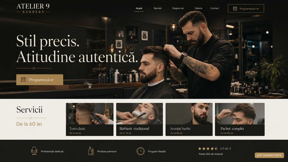 Creare site web profesional | Site de prezentare de la 350 lei