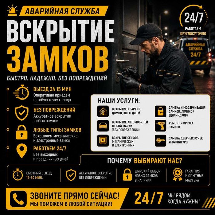 Вскрытие двери/открыть замок~квартиру|ремонт замка*установка ручек^