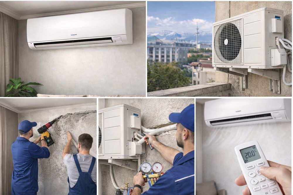 Монтаж кондиционеров | Заправка фреоном | Под ключ