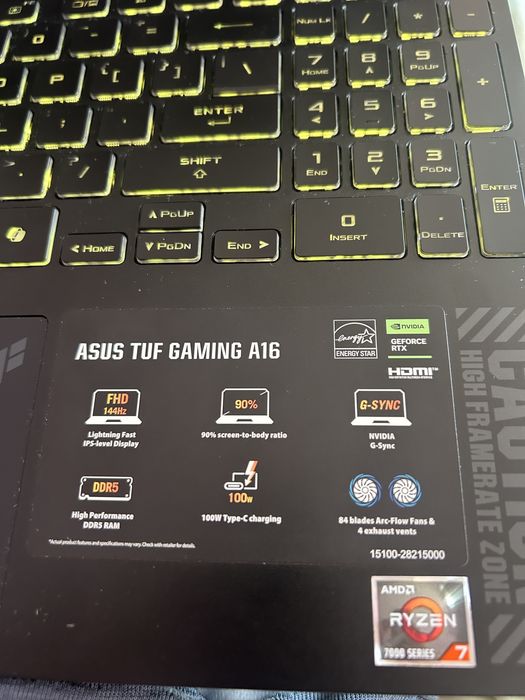 Laptop Asus Tuf A16 Nou!