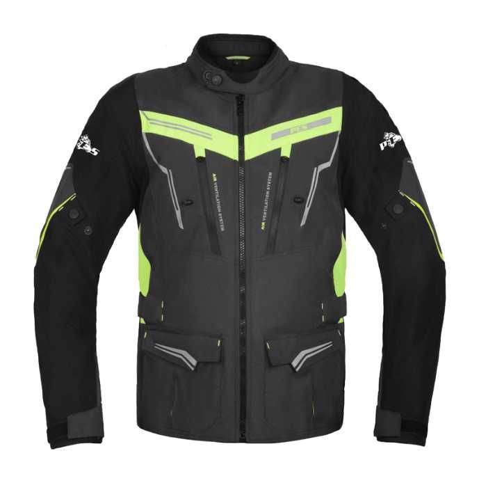 Geacă moto textilă impermeabilă cu protecții Level 2 mesadă iarna