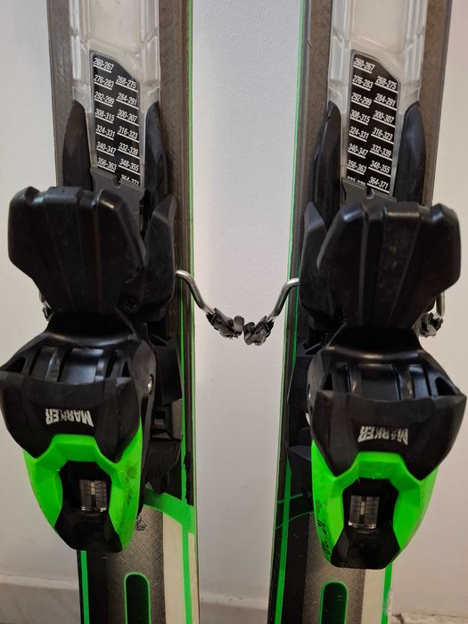 Schiuri 163 cm K2 Konic cu legaturi Marker M210 skiuri adulti