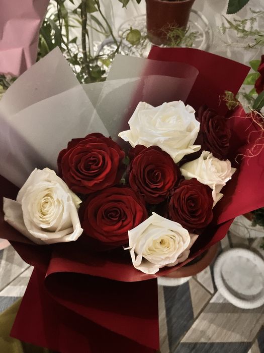 Роза букет,букет цаетов