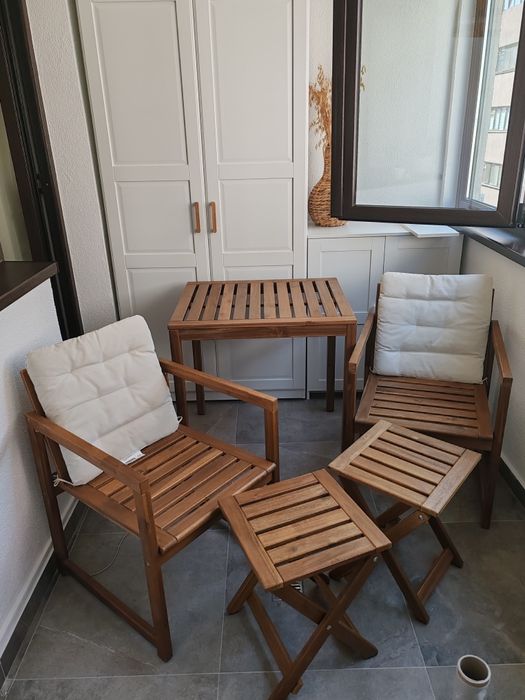 Set terasa / gradina cu aspect de stejar IKEA