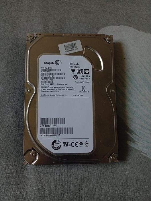 Hard Disk Seagate Barracuda 500GB, SATA III, 7200 RPM, 3.5 inch