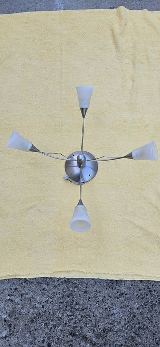 Полилей - хром с четири крушки