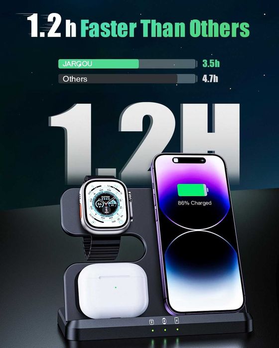 Încărcător wireless 3 în 1 Wireless Charger