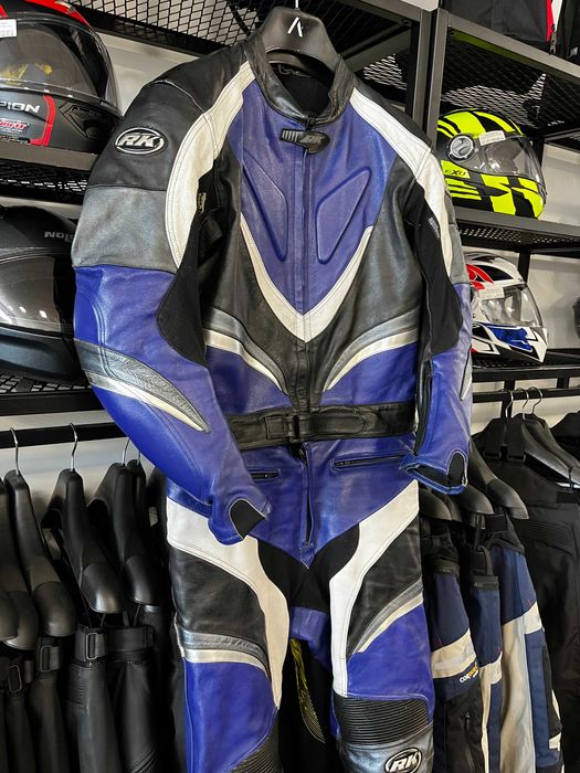 Кожен  мото екип RK Racing,52 М/L,2 части, всички протектори