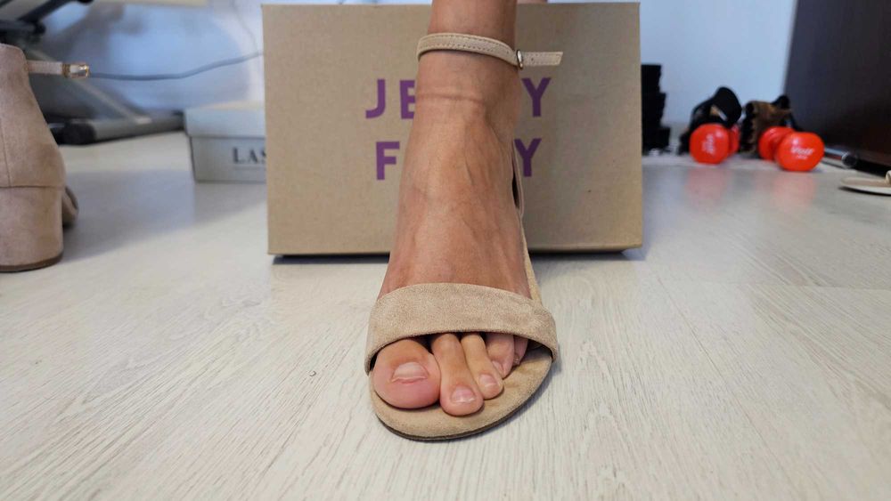 Sandale Jenny Fairy bej piele 41