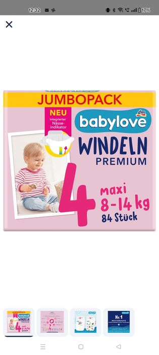 Scutece DM Baby love Nr. 4 (84 buc)