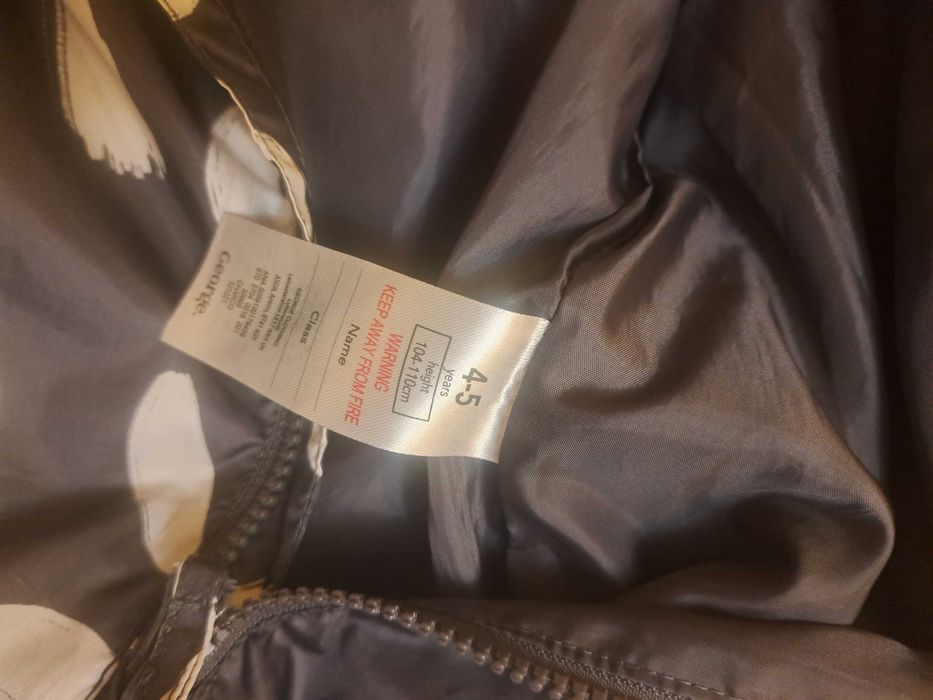 Есенен водонепромокаем гащиризон Asda George 4-5 години