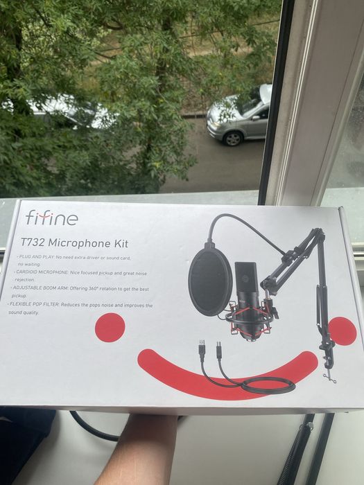 Микрофон Fifine T732 Kit черный