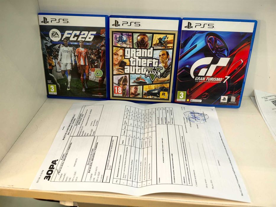 Хб! Конзола Sony PlayStation 5 Pro CD 2 Контролера 3 Игри Гаранция