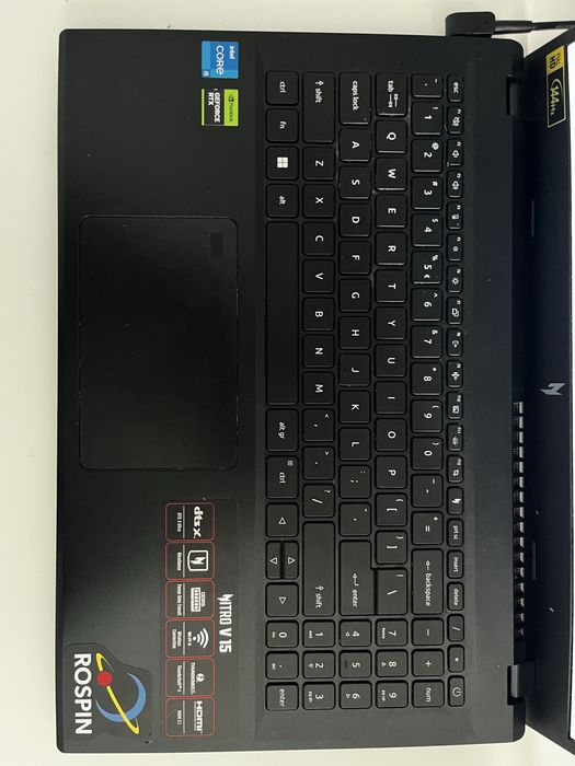 Laptop gaming Acer Nitro ANV15-51, NVIDIA GeForce RTX 4050, 32GB RAM, Intel i5, 477GB SSD, ecran Full HD 144Hz