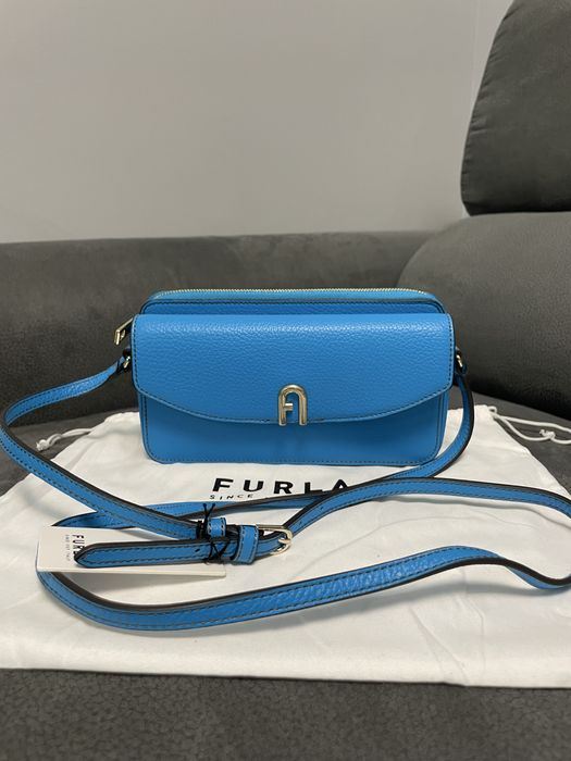 Furla Primula нова синя чанта