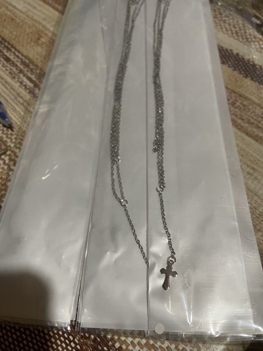 Гривна с кръст  / гривничка с кръст/ герданче с кръст