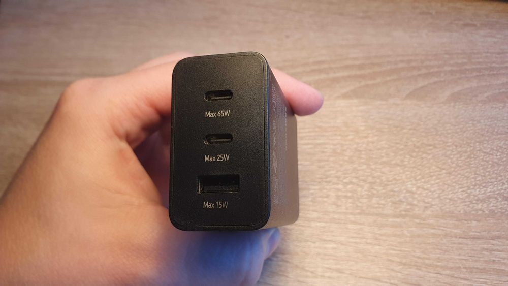 Încărcător Samsung Trio 65W USB-C + USB-A, original