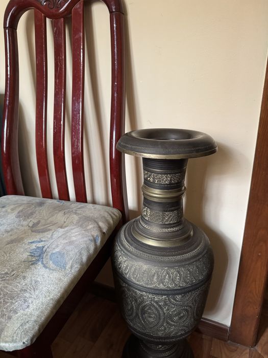 Ваза напольная,ручной орнамент