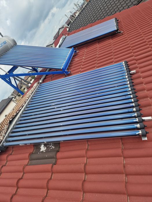 Vand panou solar apa calda sau caldura 35 tuburi  puffer 300 litri