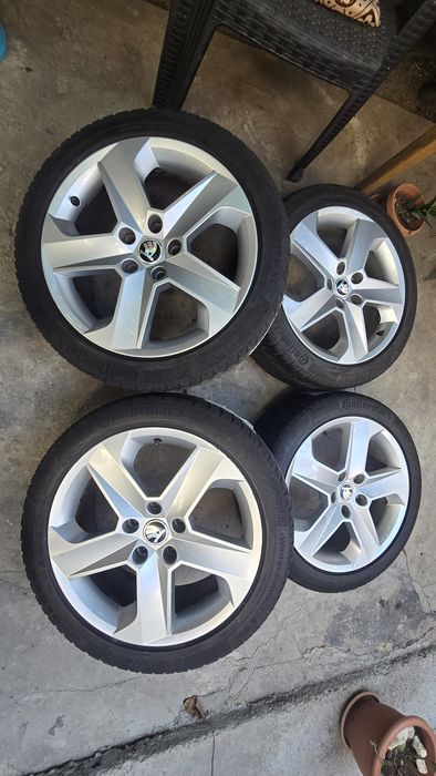 Jante aliaj skoda octavia 3 vrs Anvelope 225 45 r17 roti 5x112
