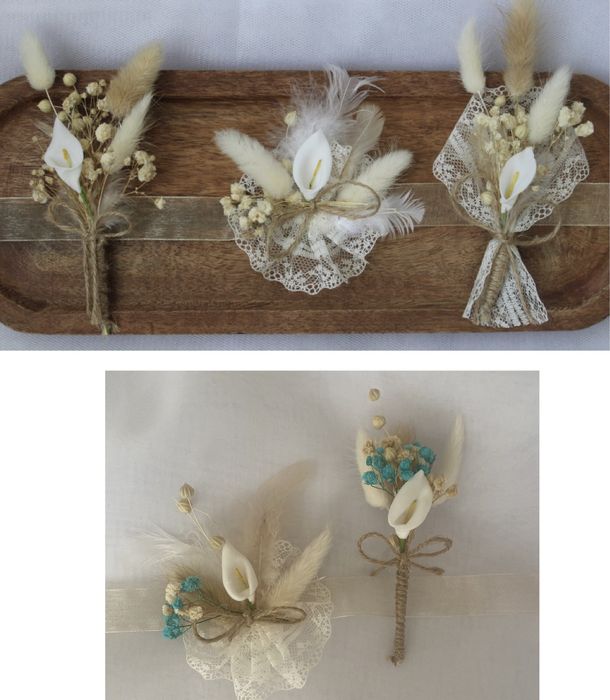 Сватбени гривни и бутониери! Доза цвят за най-щастливия Ви ден!