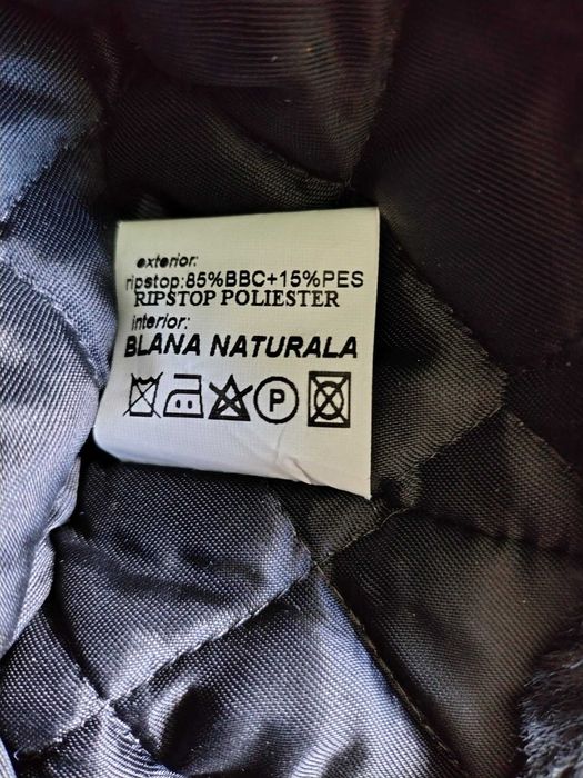 Căciulă ripstop cu blană naturala armata română, Marime 56